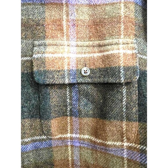 Lauren Ralph Lauren 100% Lambswool Plaid Zip Up Jacket Women’s Petite Me… - Picture 8 of 14